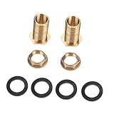 Beaupretty 2 piezas Conector de Tanque de Agua de Latón Resistente Hembra Macho con Junta Sellada Adaptador para Depósitos y Grifos Instalación Fácil y Hermética