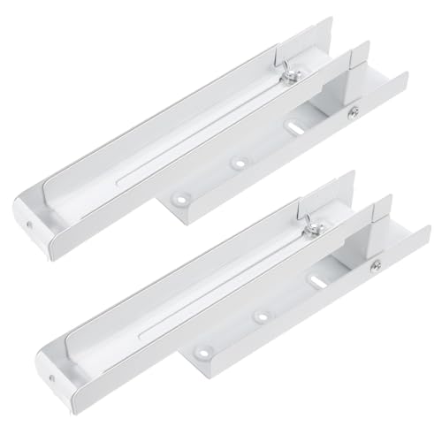 Toyvian 2piezas Soporte para Horno Microondas Extensible de Acero Inoxidable Juego de Soportes de Pared Ajustables para Microondas Horno para Cocina