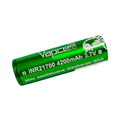 TVDC Vapcell 4200mah Battery, High Energy Density and Stability, Quick Charging, 2ml Cartridge No Nicotine