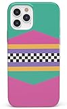 Casely iPhone 12 Pro Max Case | Rad Dad | 80's Colorblock | Classic Ultra Slim Design