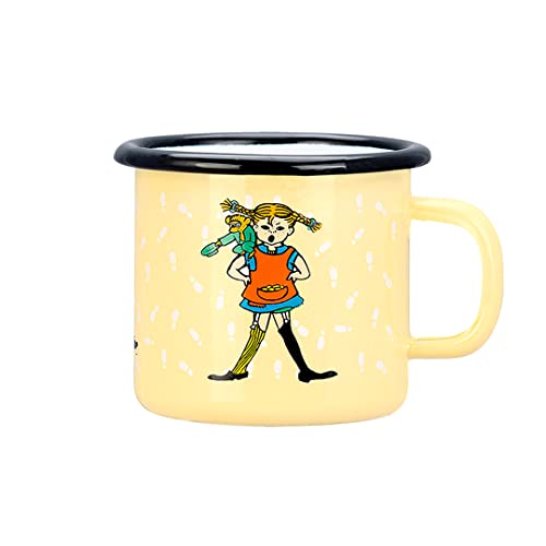 Muurla Pippi Langstrumpf Tasse, Emaille, 250ml, Trinkbecher für...