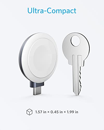Anker Upgraded Portable Wireless Magnetic Charger For Apple Watch, 5W Max Mfi-Certified With Usb-C Connector, Fast Charging For Apple Watch Ultra/Se/8/7/6/5/4/3/2 #TOP5