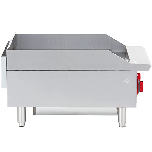 Iron Range Company Irmg-24 24" X 21" Countertop Commercial Gas Commercial Griddle With Manual Control And Two Burners, 60,000 Btu, Etl Listed #TOP5