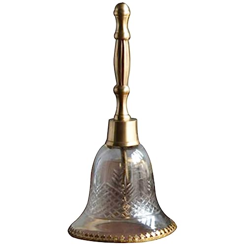 Campanella Cena Campanello A Mano Art Déco Di Lusso Vintage Campana Da Tavolo, La Reception Dell'hotel È Trasparente Campanello Di Servizio, Regalo Di Compleanno