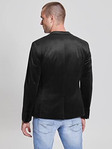 GUESS Men's Long Sleeve Fulham Velvet Blazer4