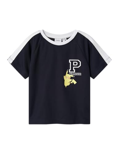 NAME IT Nmmmanak Pokemon Nreg SS Poly Top Sky, Azul Marino, 116 para Niños