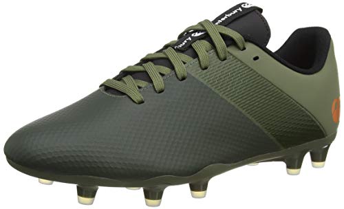 Canterbury Phoenix 3.0 Firm Ground, Zapatillas para Rugby Hombre, Deep Lichen Verde Negro Puffin S Bill, 42.5 EU