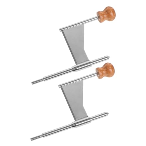 Set 2 Ralladores Giratorios Manuales Acero y Madera miniatura 1