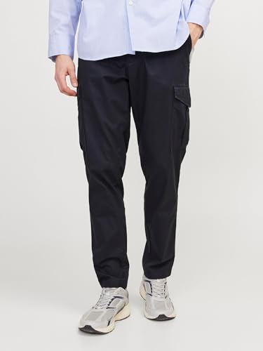 JACK & JONES Herren Jpstace Jjsummer Cargo Cargohose, Dark Navy, 31W / 32L – Ansicht 2