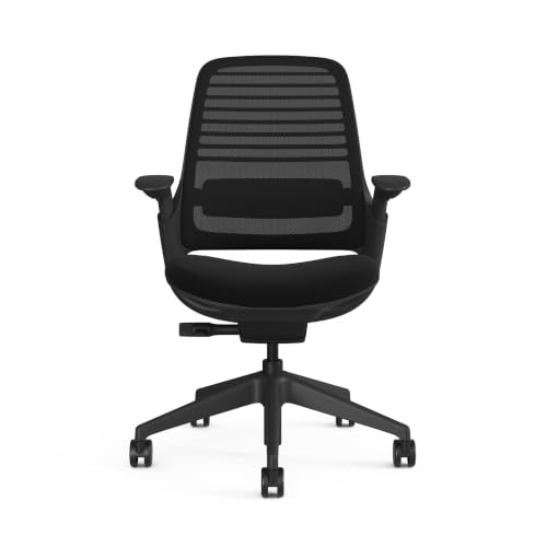 Image of Steelcase Series 1 Ergonomic Office Chair | Adjustable Lumbar Support, 4D Arms, LiveBack System | Weight-Activated Recline | 12-Year Warranty