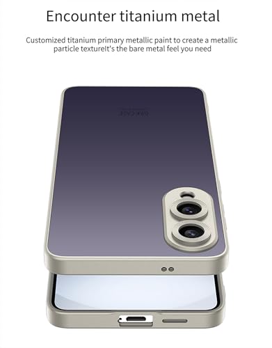 Image of Midkart Anti-Fingerprint Case Compatible with Samsung Galaxy S25 Edge Release 2025 Matte Finish Smooth Touch and Independent Camera Protection Cover, Purple