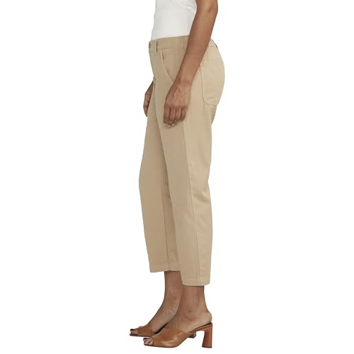 Jag Jeans Women's Chino Tailored Cropped Pants-Legacy2