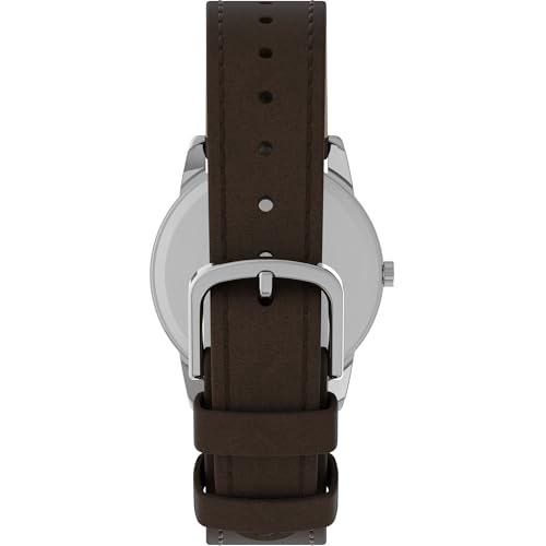 Timex Easy Reader Day-Date Leather Strap Watch