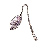 Antique Style Copper Metal Bookmark Crystal Tumbled Stones Amethyst Bookmark Bronze Bookmark Tree of