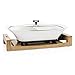 Princess 163030 Multi Cook, Rivestimento in Ceramica, alloggiamento in bambù Naturale, Bianco, 1600 W