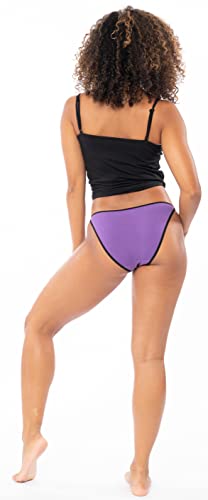 Image of Sexy Basics Womens 12 Pack String Bikini Briefs /Ultra-Soft Cotton /Spandex Stretch No-Show Panties