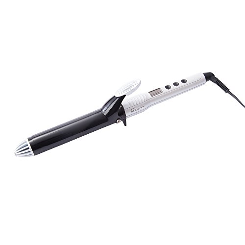 Tru Beauty, 1.25-inch LED Curling Iron with Ceramic Coated Barrel for Women & All Hair Types & Lengths- White