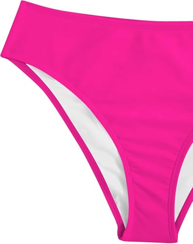 Image of QJQ Girl's 2 Piece Swimsuits Disty Floral Ring Linked Bathing Suit Cute Bikini Sets