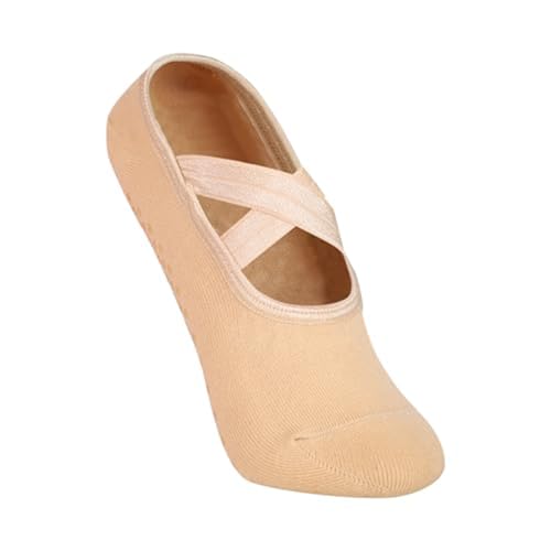 Image of Mint & Oak Pilates Socks with Grips for Women, Ankle Length Non-Slip Yoga Socks, Cotton Ideal For Yoga, Pilates, Gym, Workout, Cute Women's Gift