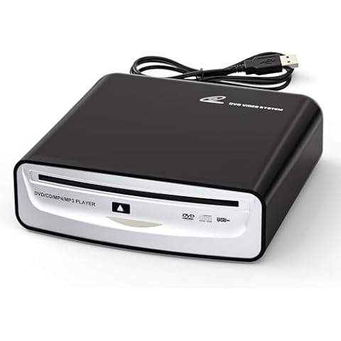 CD DVD Player for Car, Carrkoopy Portable USB Universal External CD Player for Car,Laptop, Desktop, TV, Mac, Computer,Plug and Play (for Android 4.4 and Above Navigation) Cover