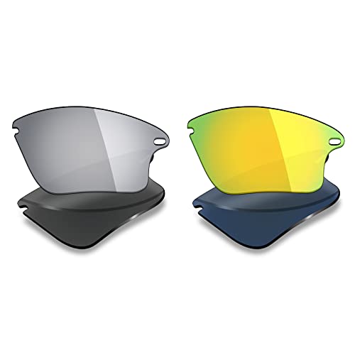 Image of Mryok 2 Pair Polarized Replacement Lenses for Oakley Fast Jacket XL Sunglass - Options