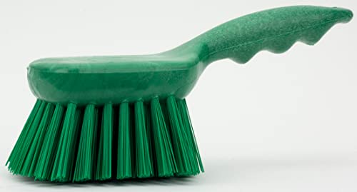 Image of SPARTA 40541EC09 Plastic Scrub Brush, Utility Brush, Kitchen Brush With Hanging Hole For Cleaning, 8 Inches, Green - (Pack of 1)