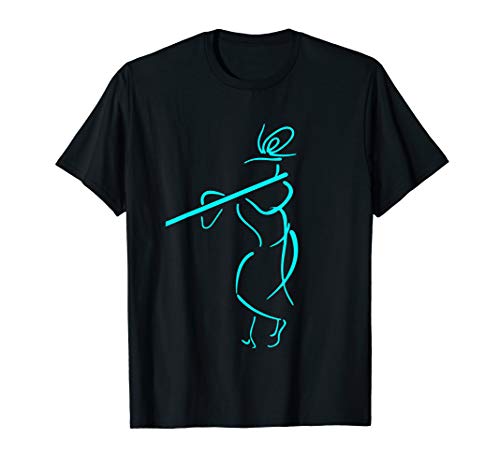 Hare Krishna Flute Art - Krishna Lover Gift T-Shirt