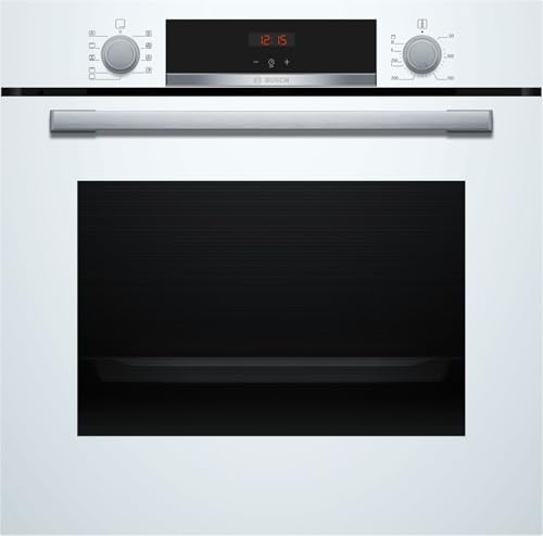 Bosch HBA534BW3, Forno da incasso, EcoClean: pulizia della parete posteriore senza alcun detergente, Display LED Rosso,Bianco, 60 x 60 cm