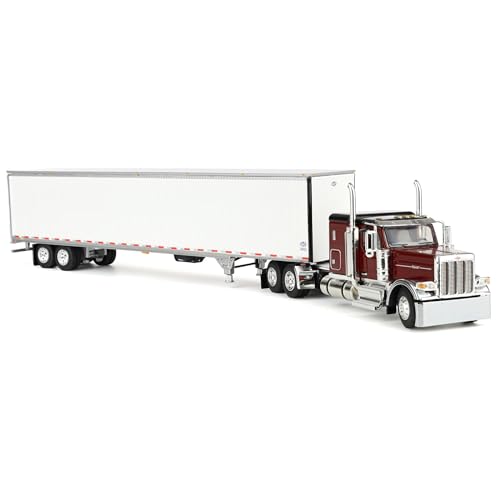 First Gear Peterbilt 589 Flattop 1:64 con Remolque miniatura 2