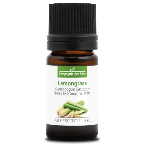 ZITRONEGRAS (Lemongrass) BIO - 5ml - Premium-Qualität Ätherisches Öl - 100% Rein Natürlich ChromaCert Garantie - Chemotypisiert & Vollspektrum