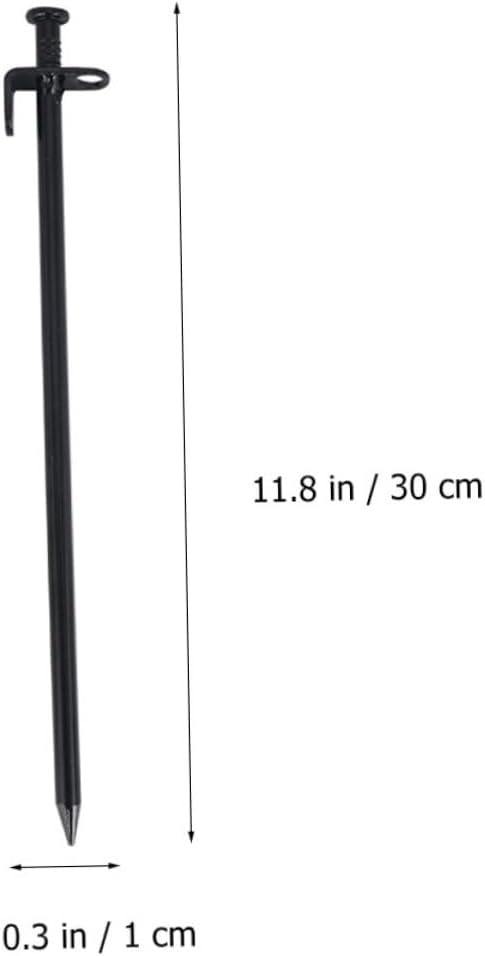 MAGICLULU 8pcs Steel Tent Stakes 30cm Heavy-Duty Ground Anchors Camping Tent Accessories for Outdoor Hiking Family
