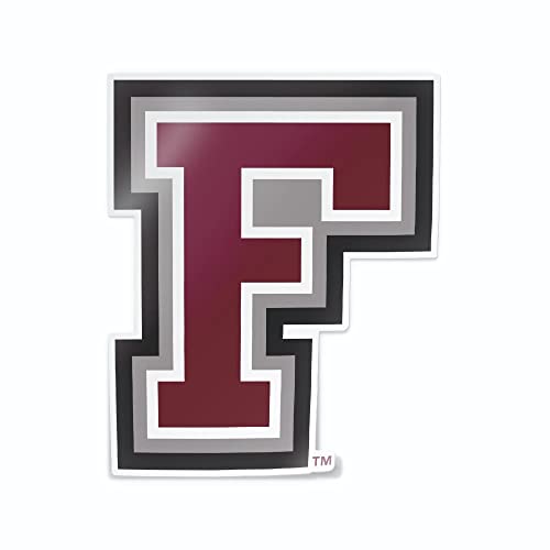 Image of Forham University Rams Block F Maroon and Grey Weatherproof Vinyl Sticker Car Decal from Nudge Printing