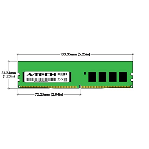 A-Tech Server 32GB Kit (2x16GB) DDR4 2666MHz PC4-21300 ECC UDIMM 2Rx8 Dual Rank 1.2V ECC Unbuffered DIMM 288-Pin Server & Workstation RAM Memory Upgrade Modules (A-Tech Enterprise Series)