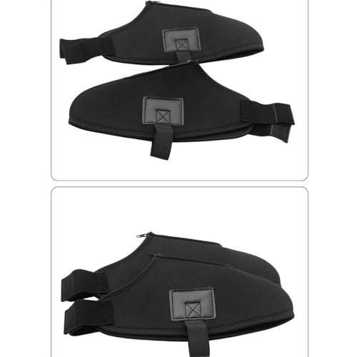 2Pcs Ski Boot Covers for Adults - Neoprene Shoe Covers for Snow, Windproof Boot Protection Covers for Skiing Snowboarding Outdoor Winter Sports3