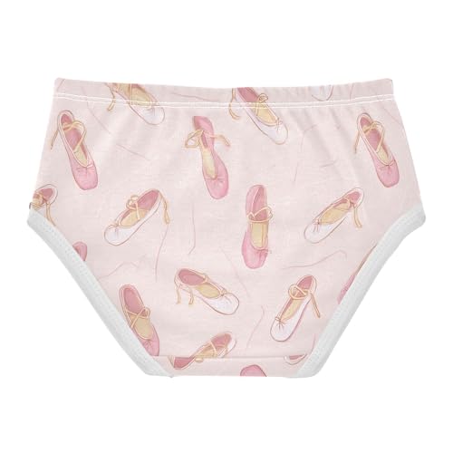 Wusikd Ballet Shoes Girls' Underwear Cotton Pink Girls Briefs Soft Toddler Underwear 2T2