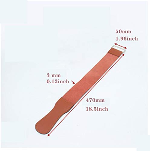 Correia de afiação de couro Straight Razor Strops 18,5 polegadas Lâminas de lâmina reta Afiamento de