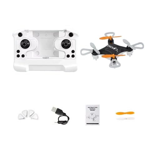 Image of Mini Drone, Remote & App-Controlled Pocket Drone: Easy Stunt Flights with 360° Flips, Altitude Hold, LED Lights & Propeller Guards, Indoor/Outdoor Beginner-Friendly RC Quadcopter (Black)