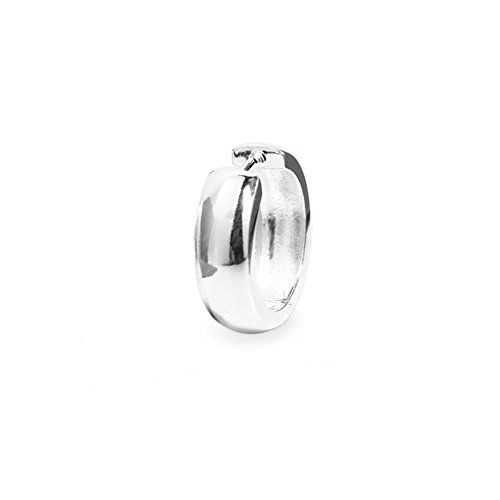 NKlaus argento singolo vero argento 925 con