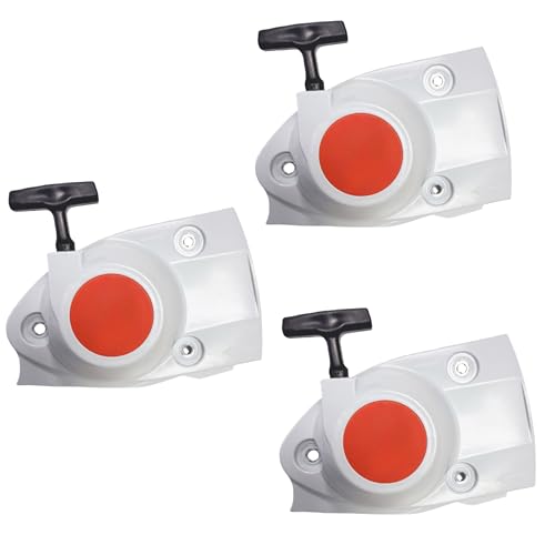 Ryzljss 3 Packs Recoil Starter Assembly Compatible with Stihl TS410 TS420 TS480i TS500i Concrete Cut Off Saws Compatible with 4238-190-0404 4238-190-0300