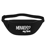 Matières pratiques : La Monaco my love La poche de poitrine offre une grande poche principale et une poche zippée supplémentaire à l'arrière - idéale pour les objets de valeur. Également parfait comme sac à bandoulière.