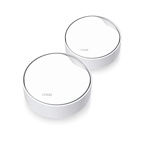 Image of TP-Link Deco X50-PoE AX3000 Whole Home Mesh WiFi 6 System with PoE | 3000 Mbps Wireless Gigabit Smart Dual Band Router | Multi-Gig 2.5 Gbps Wired Network | Pack of 2 | Alexa and Google Compatible