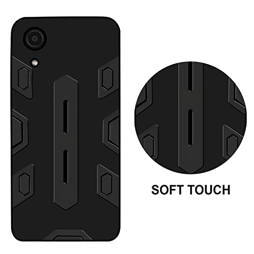 Image of VIDO Silicone Shockproof Armor Back Case Cover for Samsung Galaxy A03 Core, Black