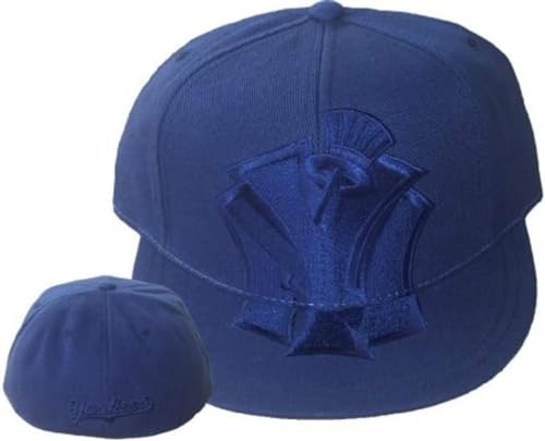 New York Yankees Loud Mouth Fitted Hat Cap - Navy miniatura 1