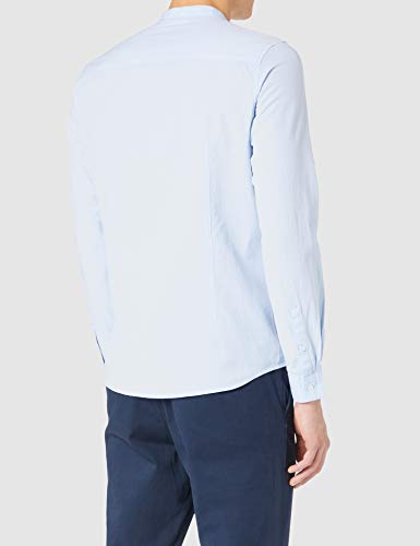 Tom Tailor Denim 1022740 heren Overhemd met opstaande kraag met fijne structuur - Image 4