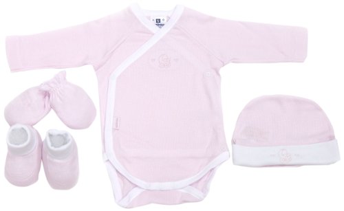 Cambrass 16779 - Juego de 4 Piezas para recién Nacidos, Talla 52 cm, Color Rosa