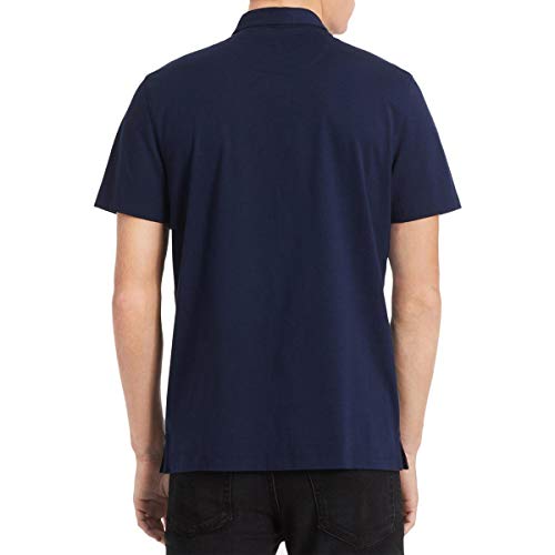 Image of Calvin Klein Men's Liquid Touch Polo Stripe with UV Protection