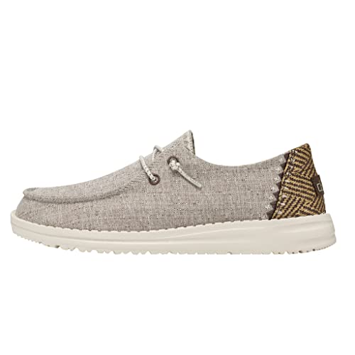 Image of HEYDUDE Women's Wendy Chambray | Women's Shoes | Women's Lace Up Loafers | Comfortable & Light-Weight