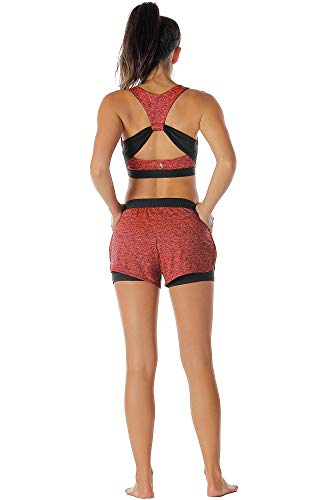 image for icyzone Workout Sports Bras for Women - Fitness Athletic Exercise Runn
