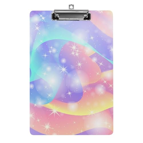 Presse-papiers A4 Arc-en-ciel Brillant porte-formulaires élégant