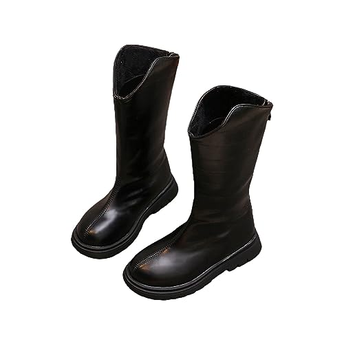Water Boots for Kids Boots Mid Leg Solid Color Zipper Classic Everything for 3 to 12 Years